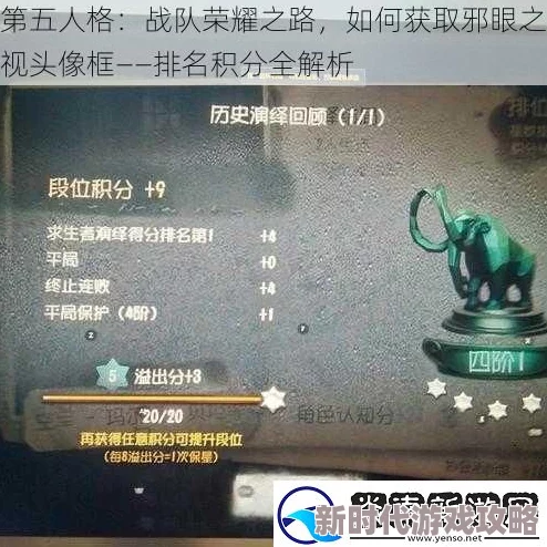 2024最新进展：第五人格邪眼之视头像框获取攻略及战队排名积分详解