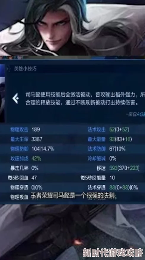 法刺爆发出装全攻略：王者荣耀司马懿装备搭配与爆料推荐