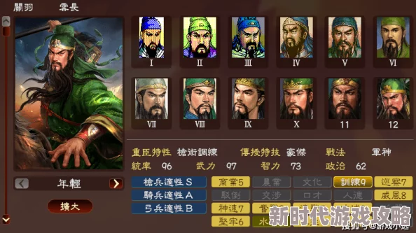 三国武将实力排行揭秘 哪个武将最值得培养与投资