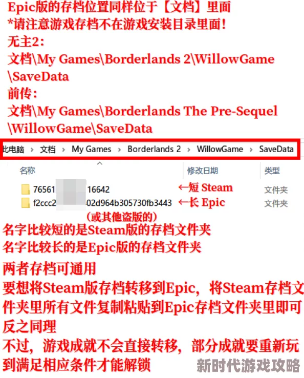 2025年无主之地3存档迁移攻略：Epic到Steam转存档最新方法